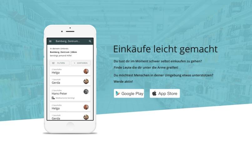 Helping Hands - App für Quarantänehelfer